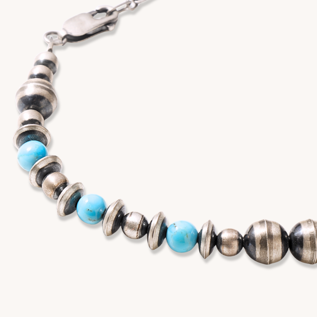 Desert Pearls & Turquoise Beads Necklaces