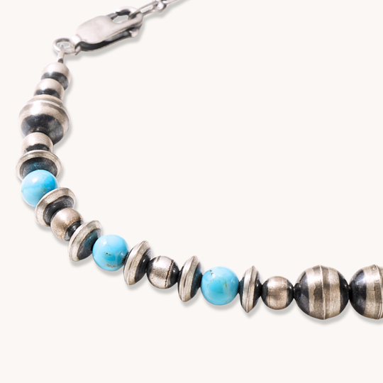 Desert Pearls & Turquoise Beads Necklaces