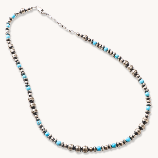 Desert Pearls & Turquoise Beads Necklaces