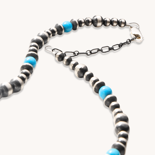 Desert Pearls & Turquoise Beads Necklaces