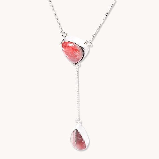 Rhodochrosite Y Necklace