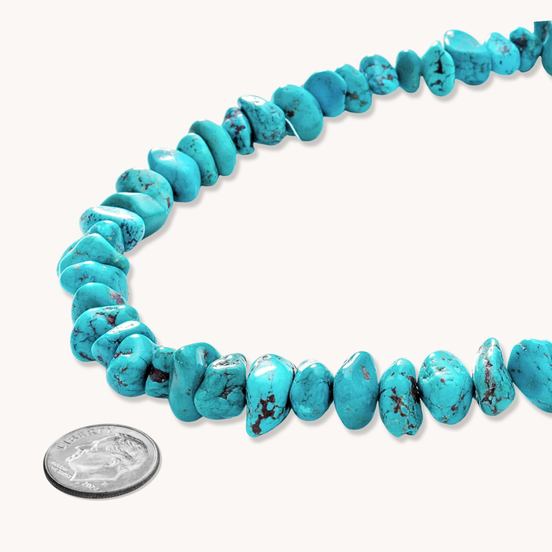 Turquoise Nugget Beads Necklace