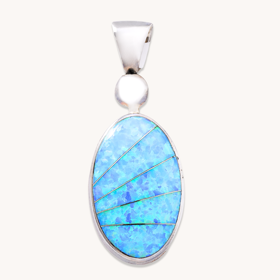 Reversible Opal & Spiny Oyster Pendant