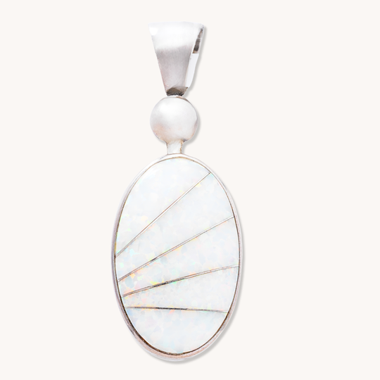 Opal & Mother of Pearl Reversible Pendant