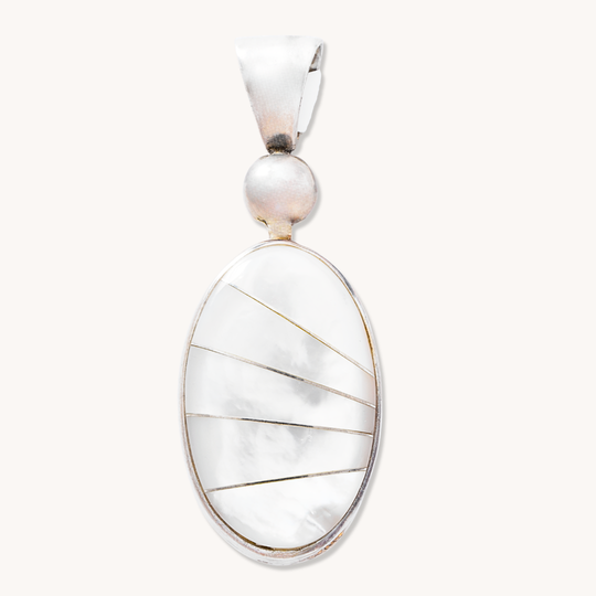 Opal & Mother of Pearl Reversible Pendant