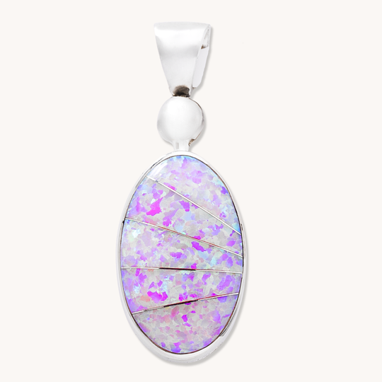 Opal & Mother of Pearl Reversible Pendant