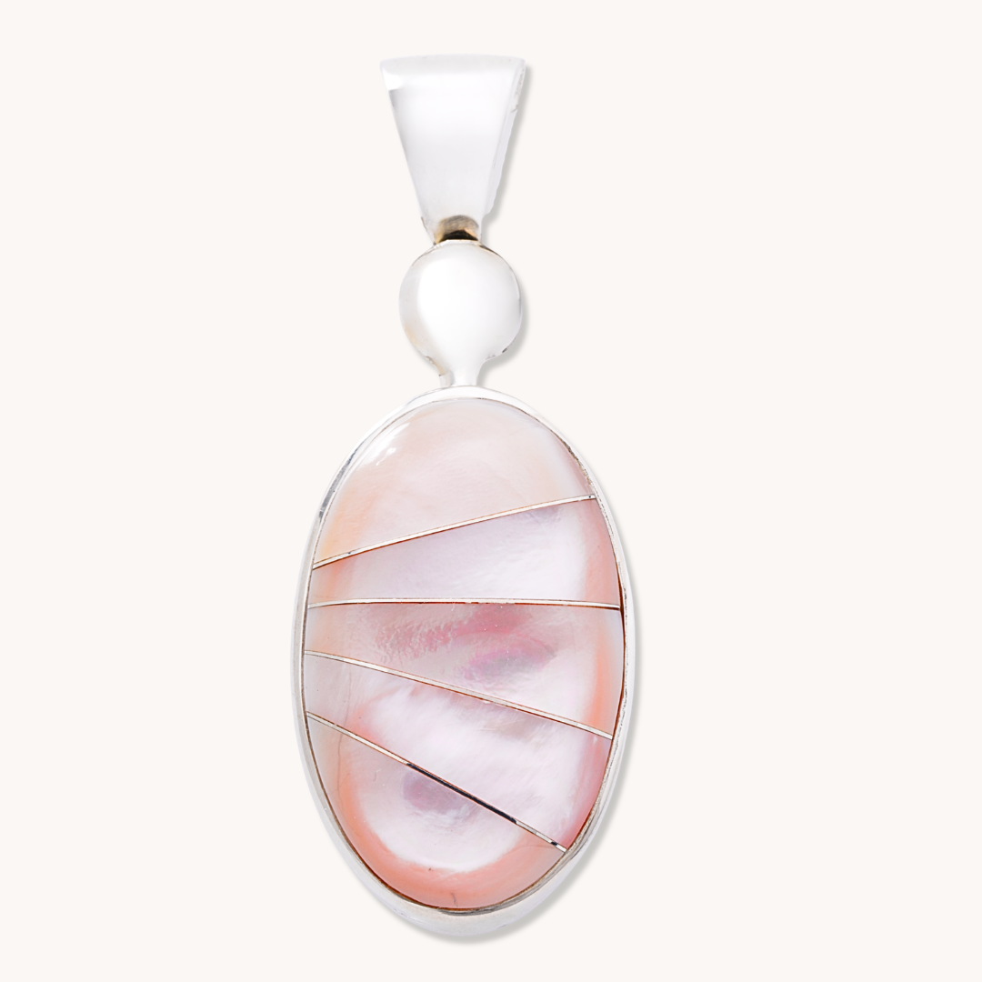 Opal & Mother of Pearl Reversible Pendant
