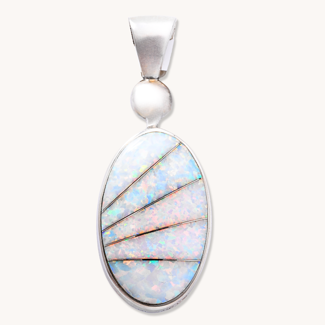 Multi-Stone Double-Sided Channel Inlay Pendants