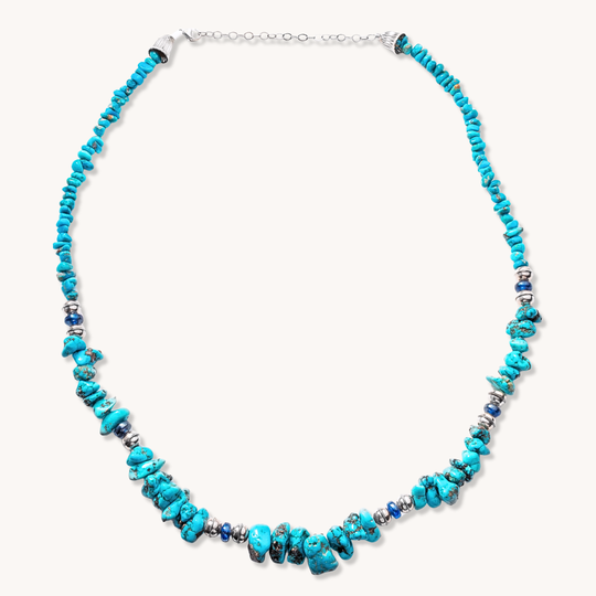 Natural Turquoise Beads Necklace & Bracelet Set
