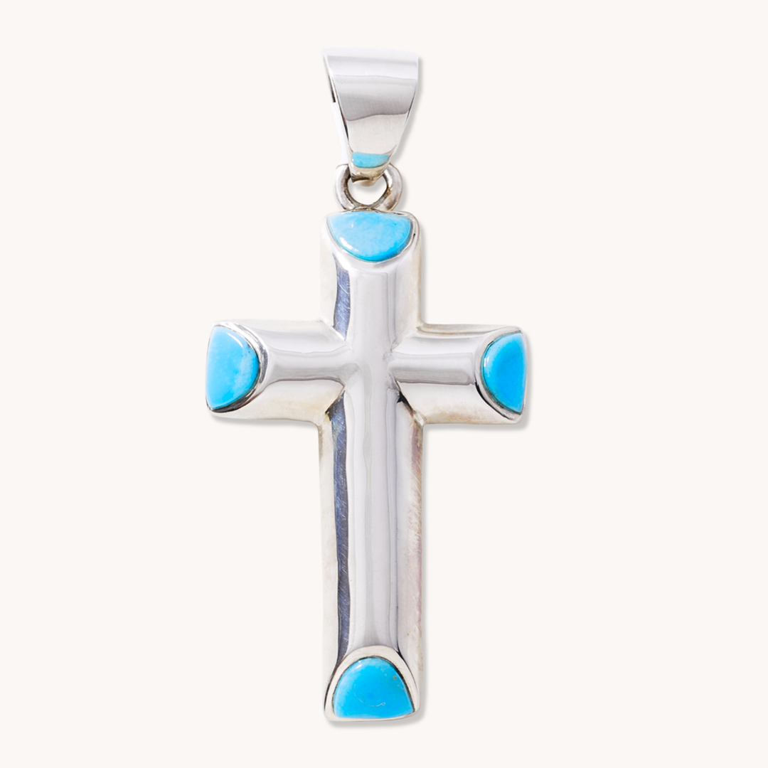 Turquoise Cross Pendant