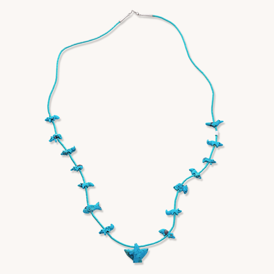 Turquoise Heishe Fetish Necklace