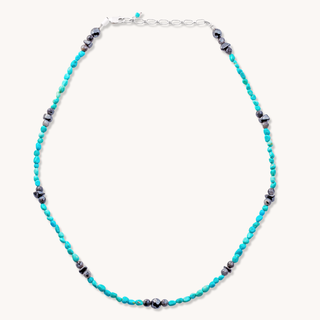 Petite Turquoise Nugget Beads Necklaces