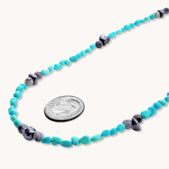 Petite Turquoise Nugget Beads Necklaces