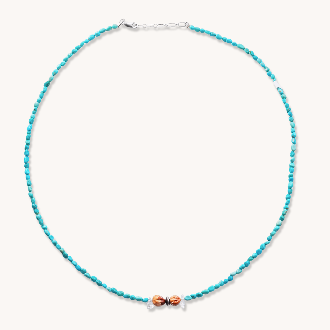 Petite Turquoise Nugget Beads Necklaces