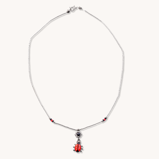 Liquid Silver Necklaces with Inlay Pendants