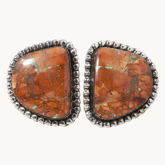 Boulder Turquoise Post Earrings