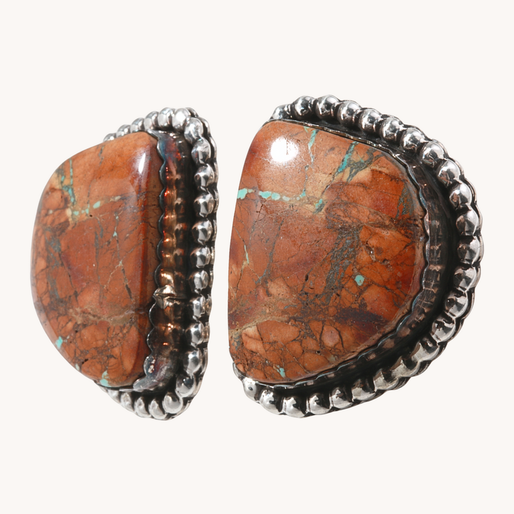 Boulder Turquoise Post Earrings