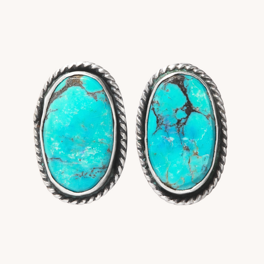 Turquoise Post Earrings