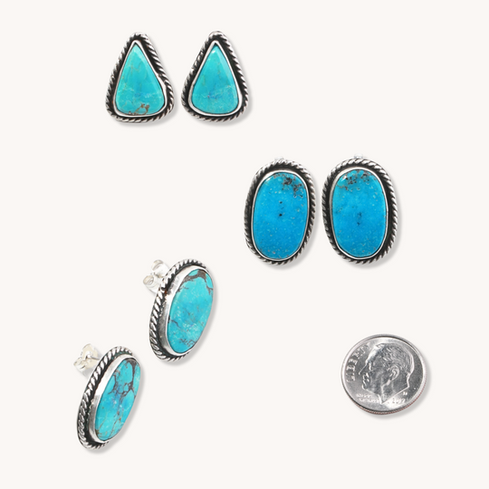 Turquoise Post Earrings