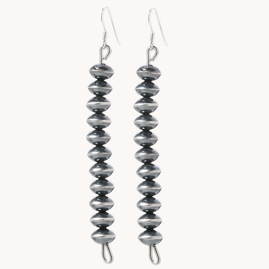 Handmade Navajo Pearl Dangle Earrings