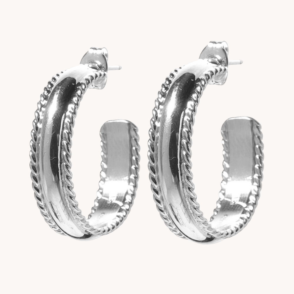 Sterling Silver Hoop Earrings
