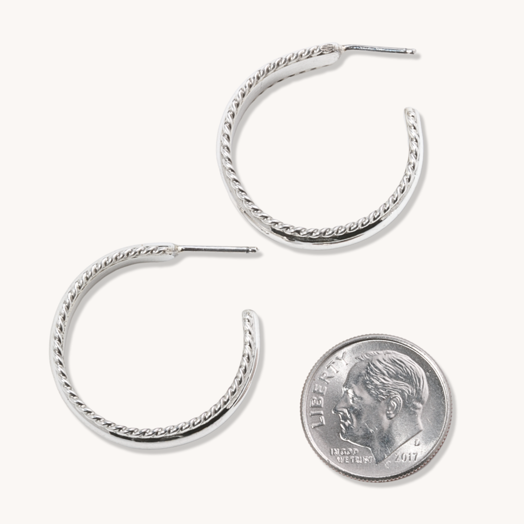 Sterling Silver Hoop Earrings
