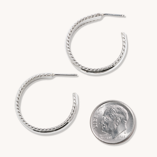 Sterling Silver Hoop Earrings