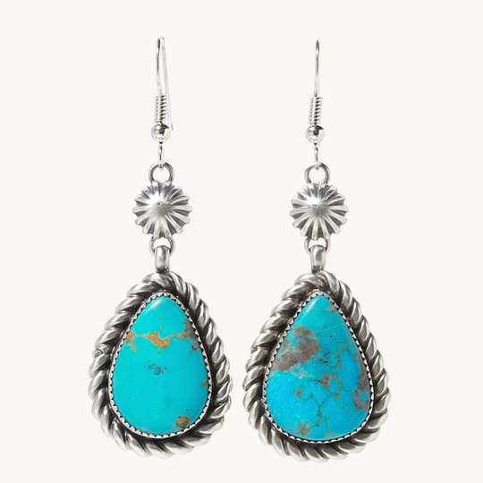 Statement Turquoise Dangle Earrings