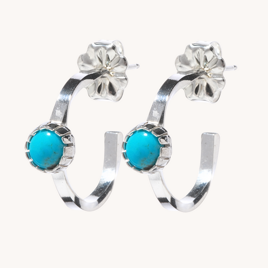 Turquoise Hoop Earrings