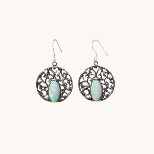 Opal Dangle Earrings