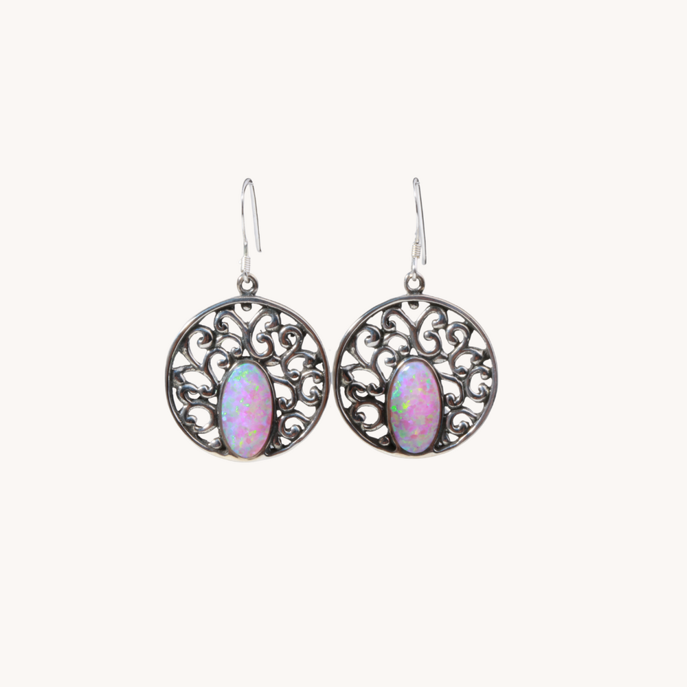 Opal Dangle Earrings