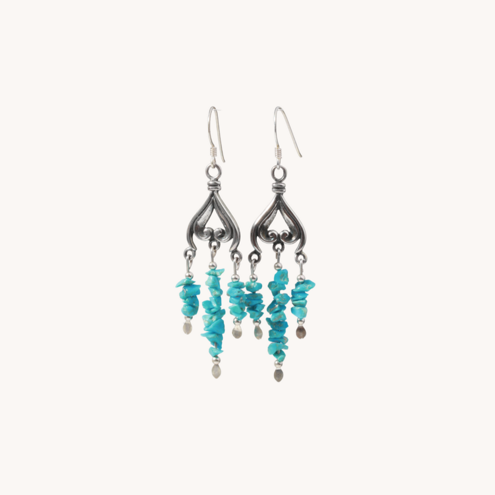 Turquoise Chandelier Earrings