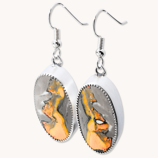 Bumblebee Jasper Dangle Earrings