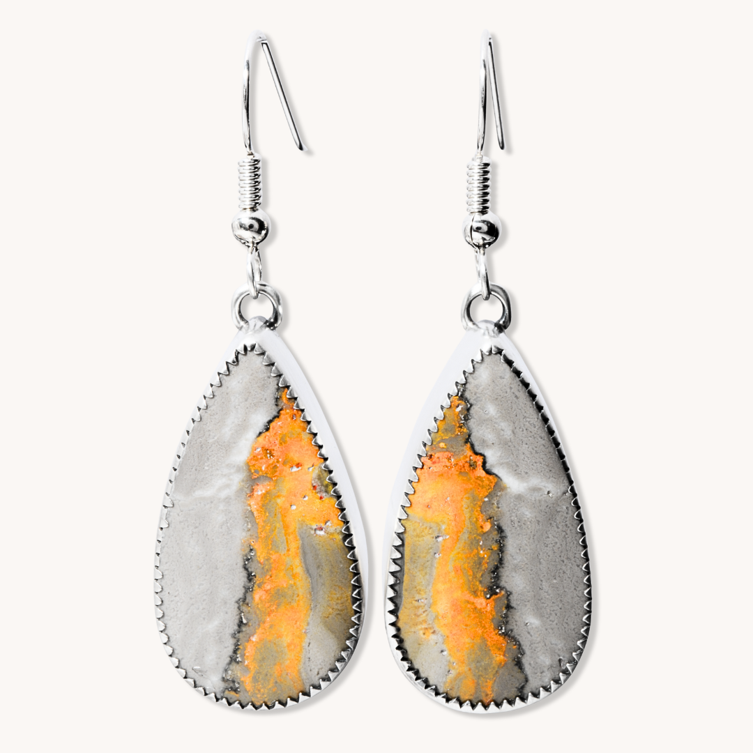 Bumblebee Jasper Dangle Earrings