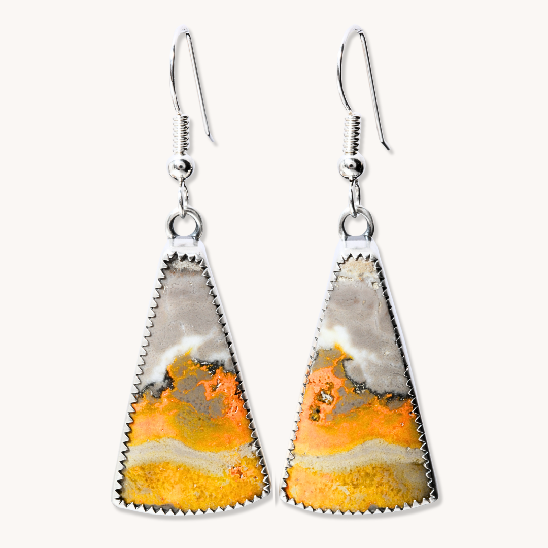 Bumblebee Jasper Dangle Earrings