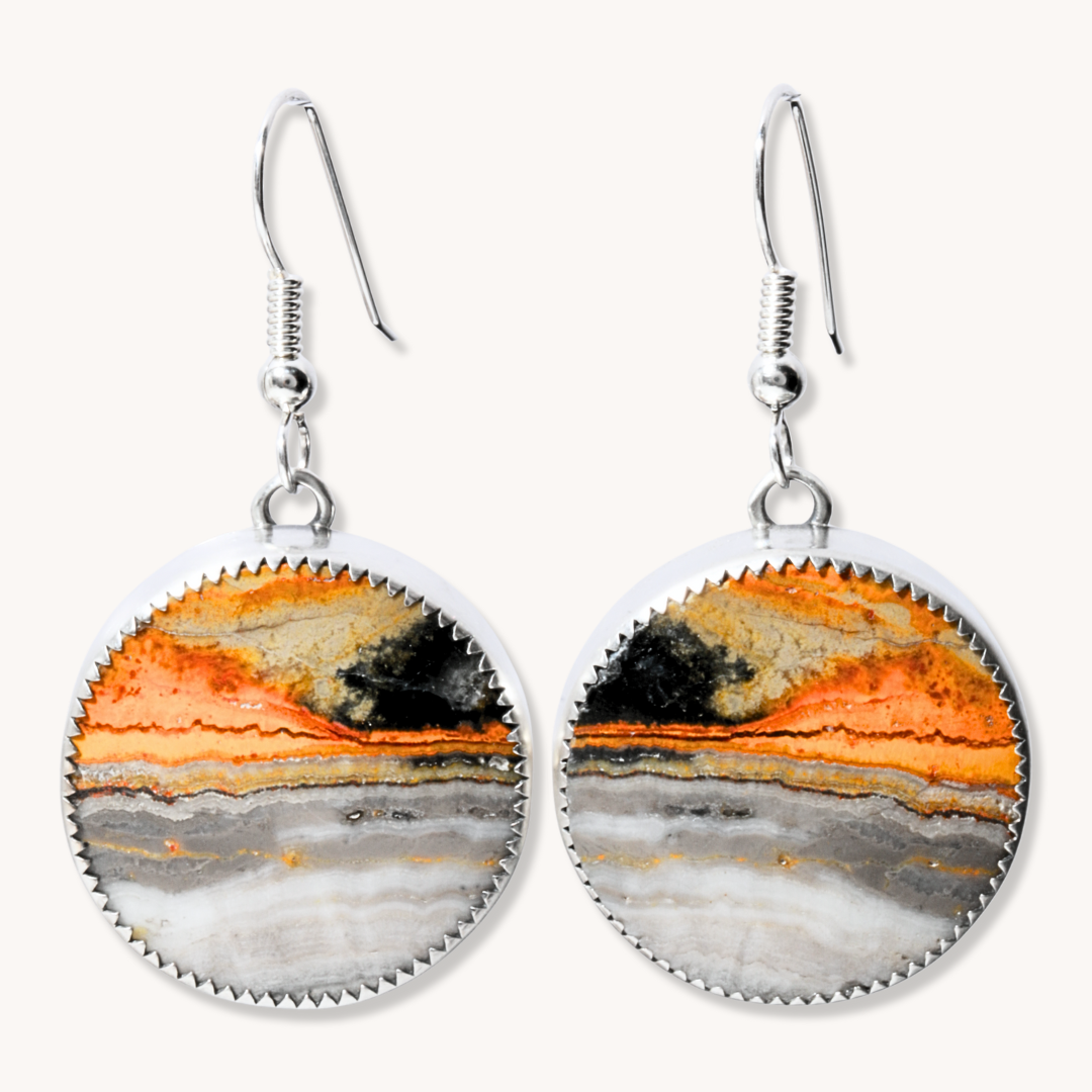 Bumblebee Jasper Dangle Earrings