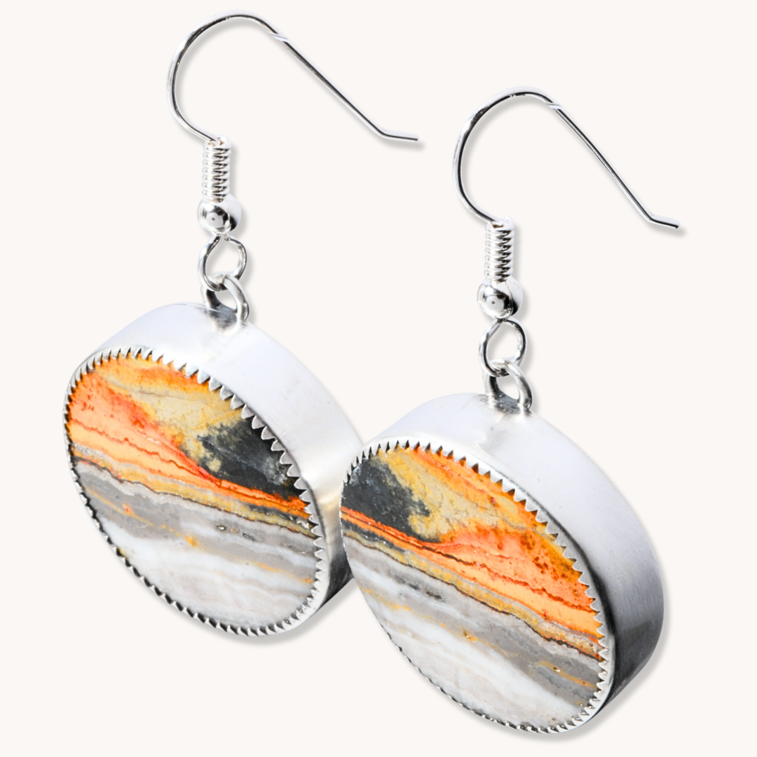 Bumblebee Jasper Dangle Earrings