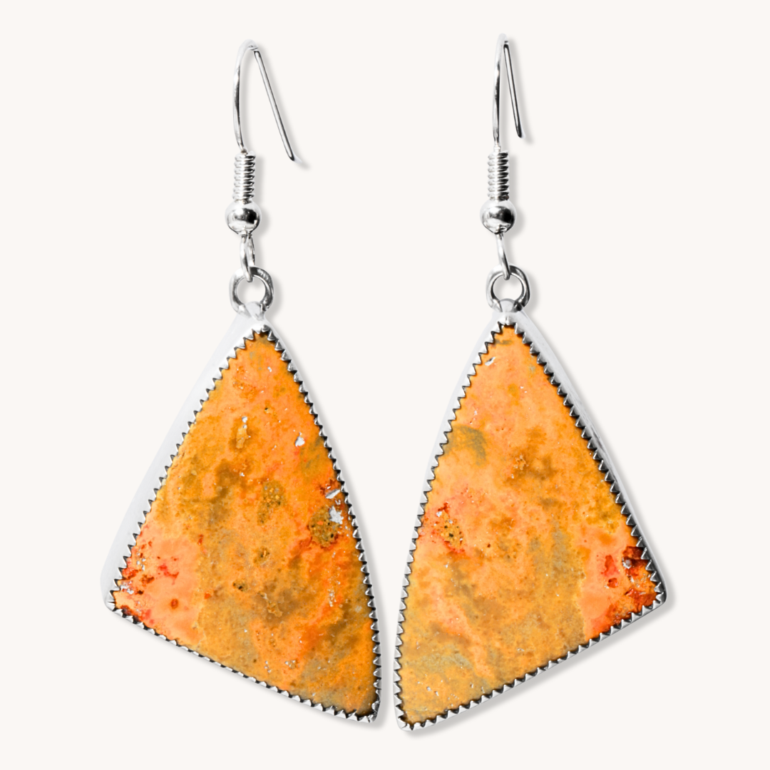 Bumblebee Jasper Dangle Earrings