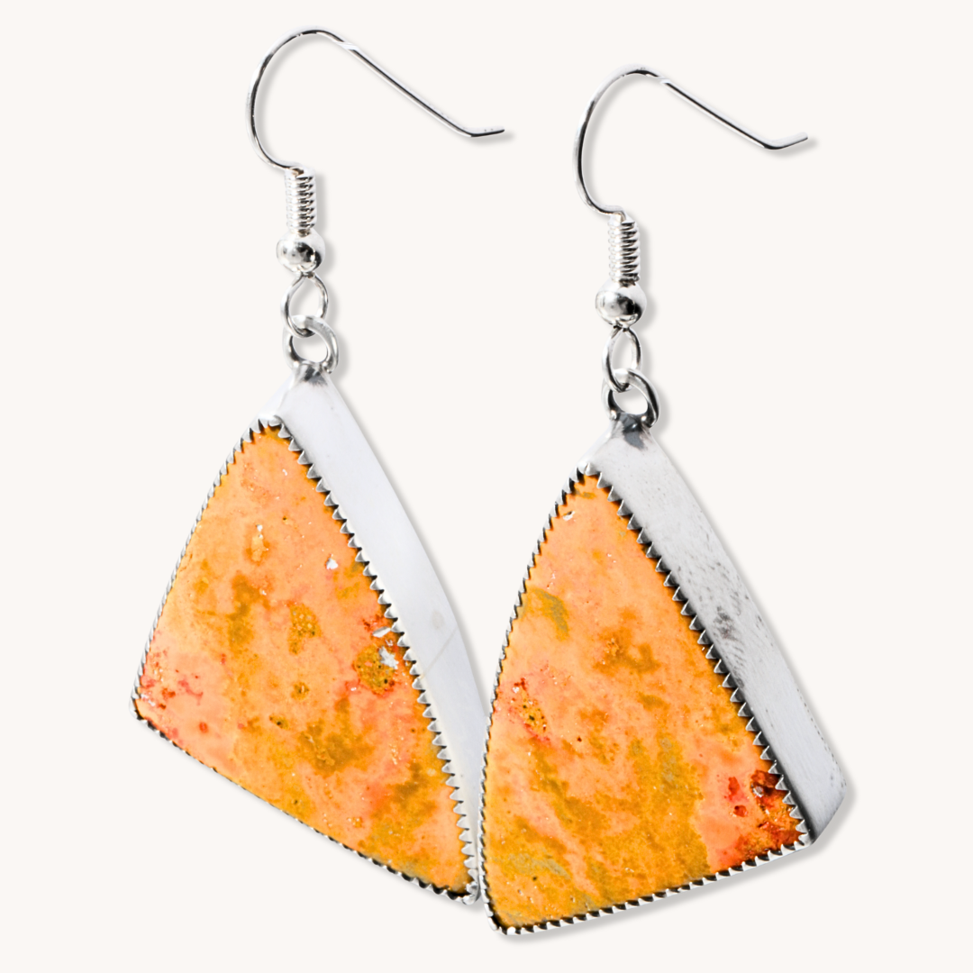 Bumblebee Jasper Dangle Earrings