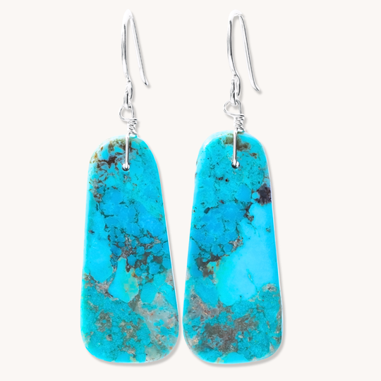 Turquoise Slab Earrings