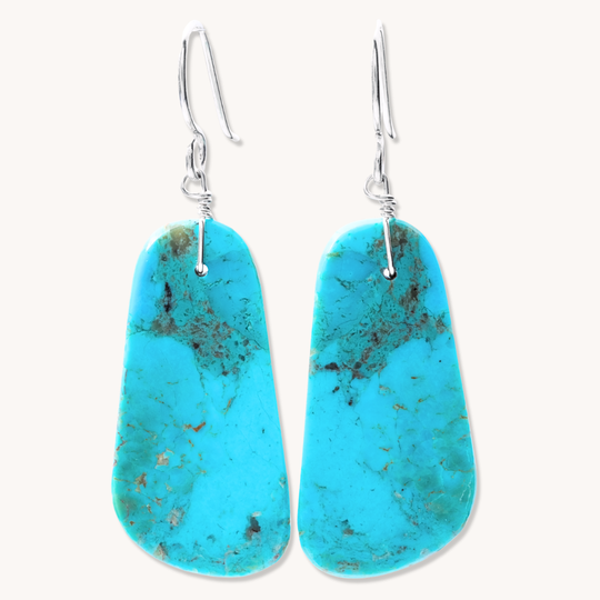 Turquoise Slab Earrings
