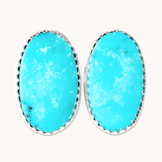 Simple Turquoise Stud Earrings