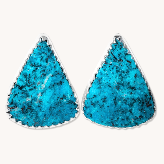 Simple Turquoise Stud Earrings
