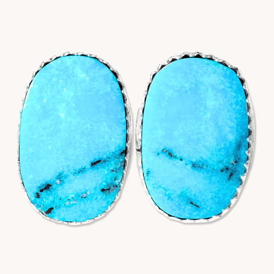 Simple Turquoise Stud Earrings