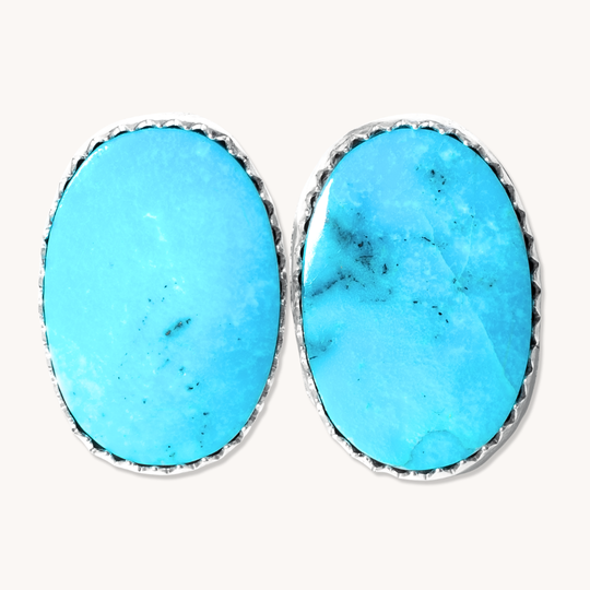 Simple Turquoise Stud Earrings