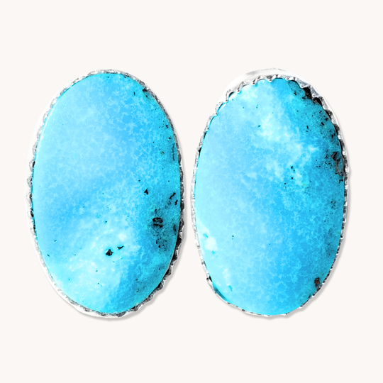 Simple Turquoise Stud Earrings