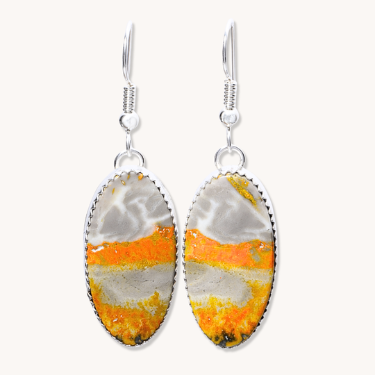 Bumblebee Jasper Dangle Earrings