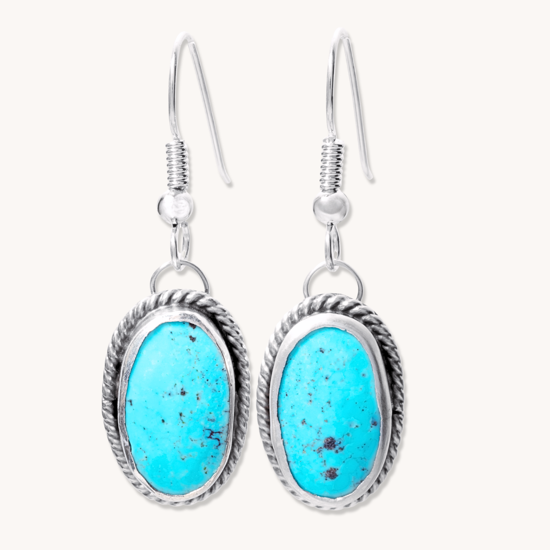 Dainty Turquoise Dangle Earrings