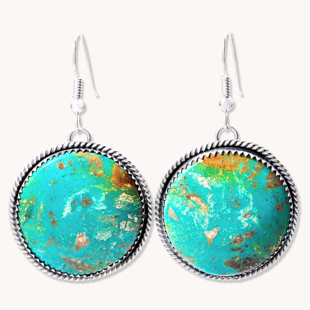 Statement Turquoise Dangle Earrings