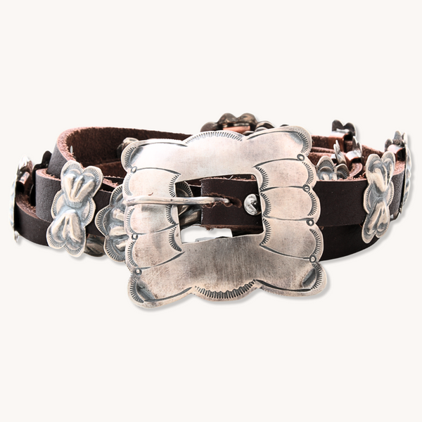 【関税&送料込】Golden  Silver Leather Belt Gold Stud Belt | idPearl